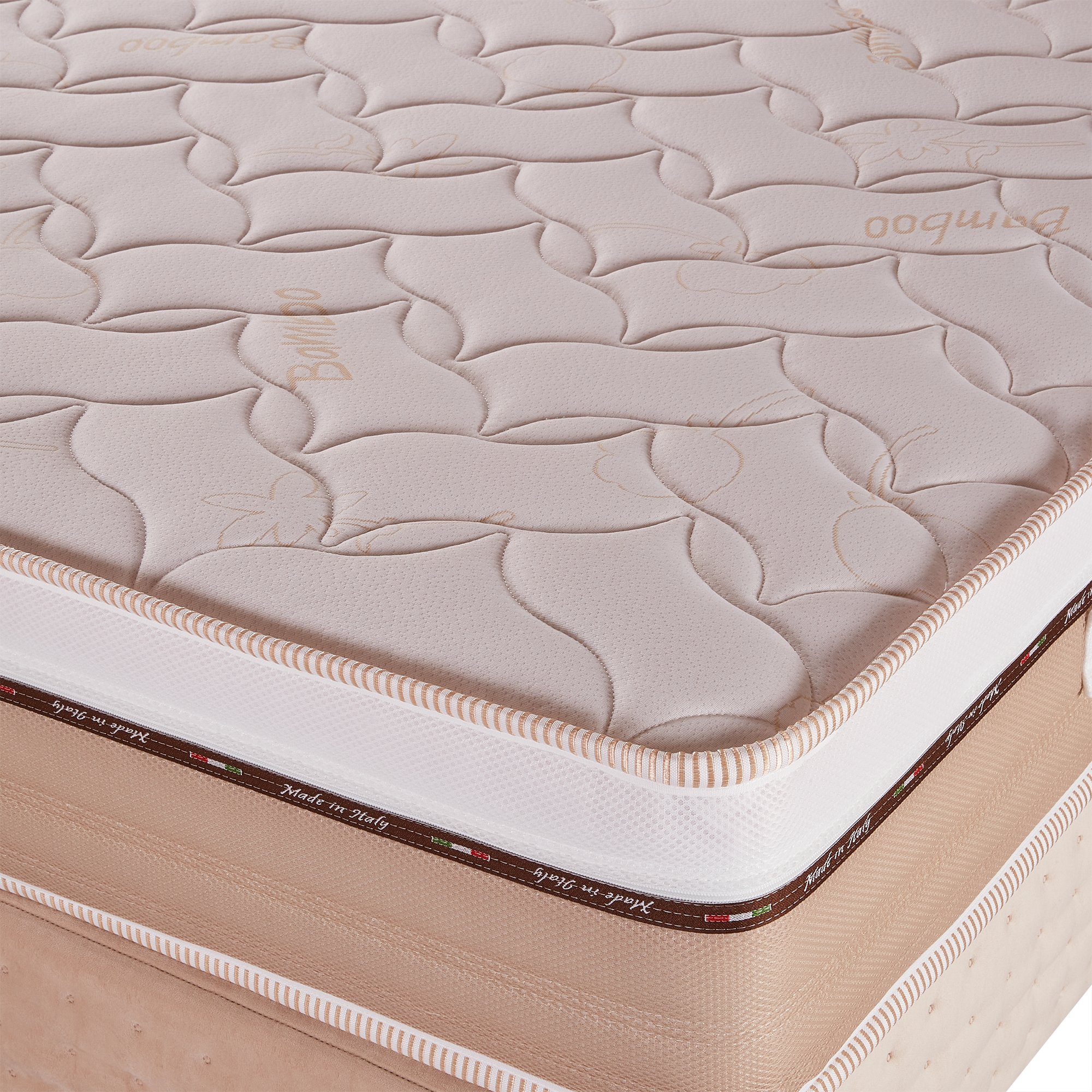 Materasso Doppio Memory Ginseng e AcquaGel 16 zone Bamboo Sfoderabile Materasso Doppio Memory Ginseng e AcquaGel 16 zone Bamboo Sfoderabile
