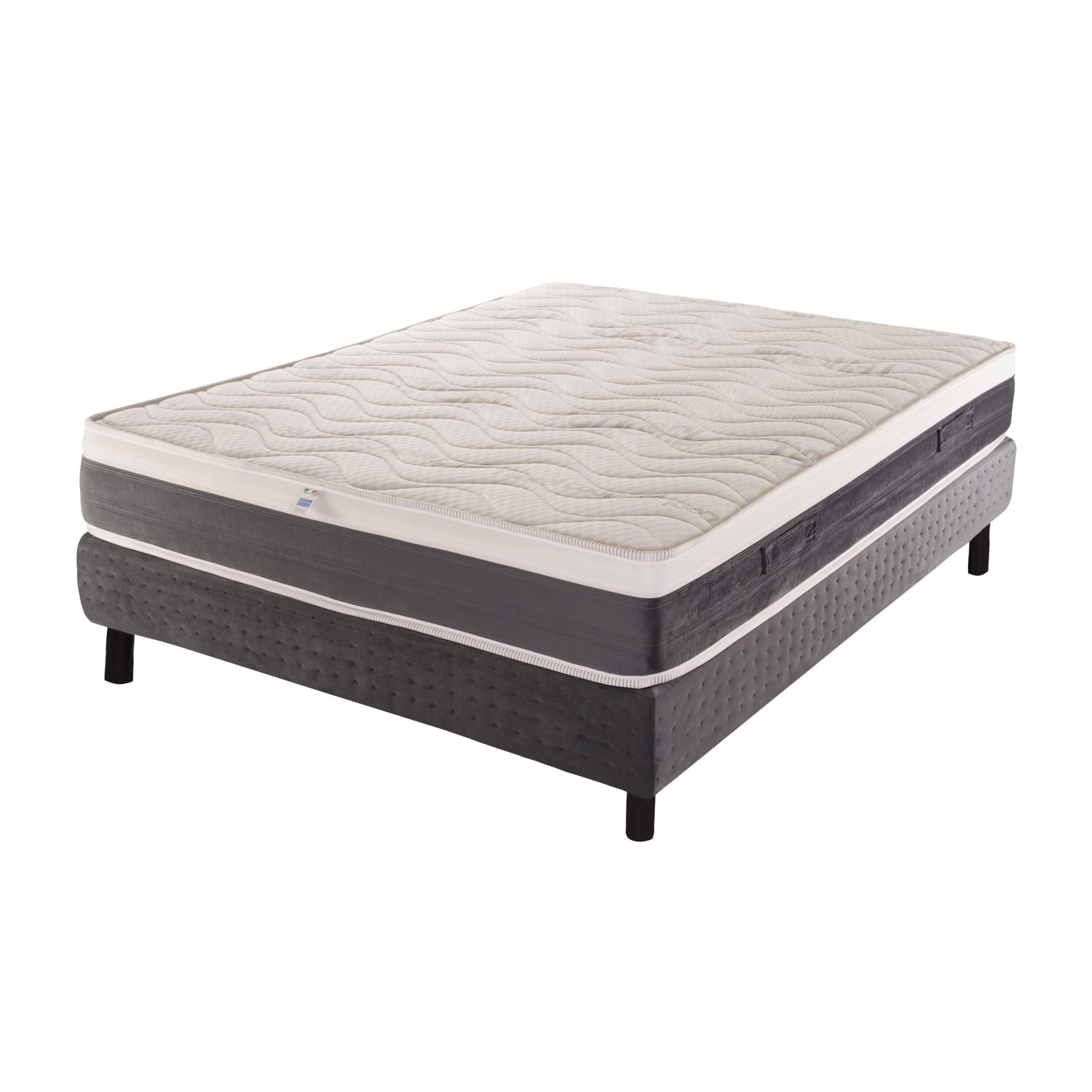 Materasso 800 Molle insacchetatte e Memory Ylang 14 zone Tencel Cool Sfoderabile