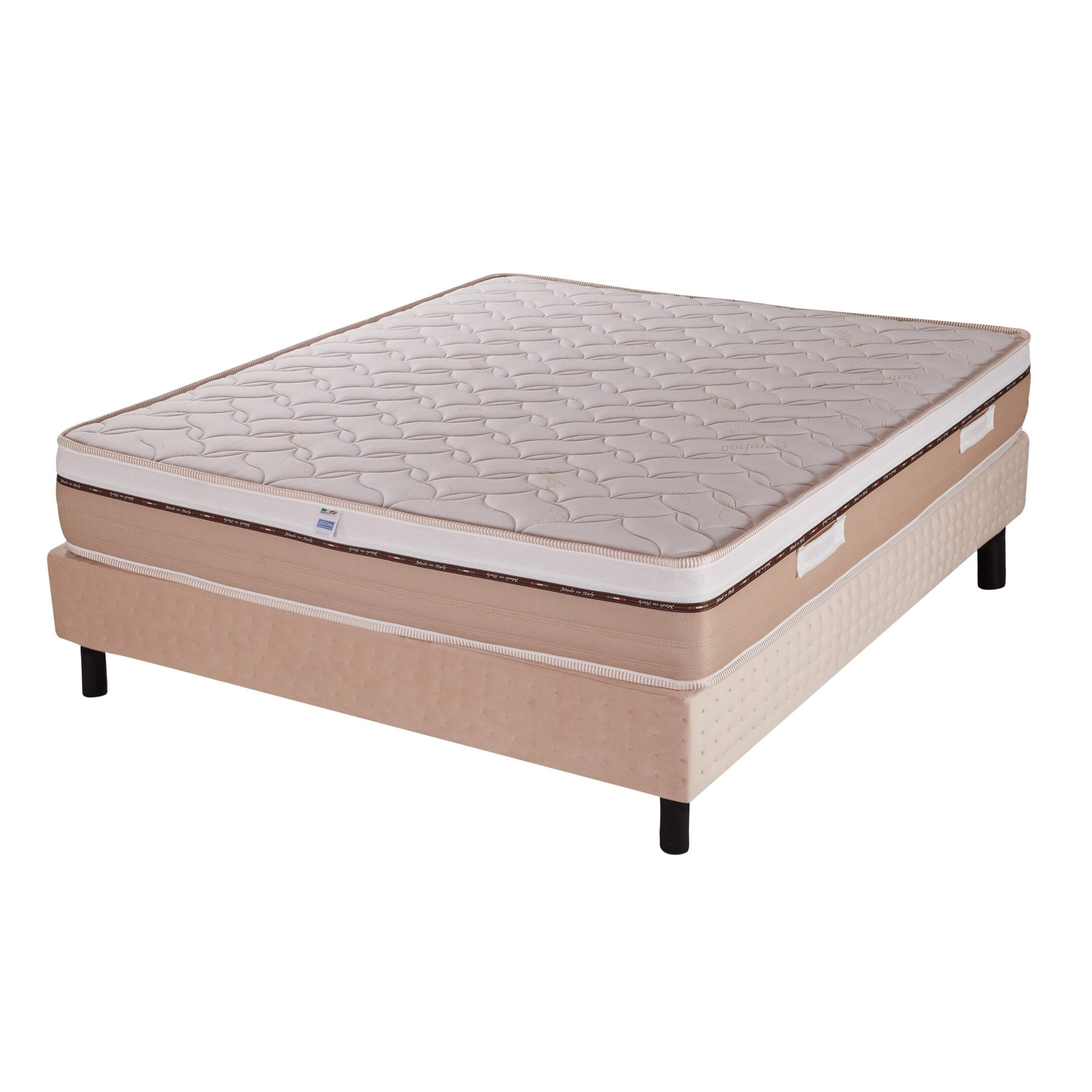 Materasso Doppio Memory Ginseng e AcquaGel 16 zone Bamboo Sfoderabile